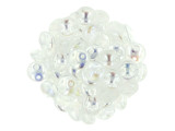 Bring a unique element to your jewelry designs with these CzechMates Lentil beads. These beads feature a puffed disc or lentil shape with two stringing holes. It's a great option for bead weaving, stringing and embroidery. These pressed Czech glass beads are softly rounded, so they won't cut your thread. They are sure to add stability, definition and shape to designs. These beads feature a transparent color with brilliant iridescence. 