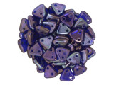 CzechMates 2-Hole Triangle Beads 6mm - Cobalt / Vega