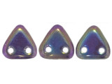 CzechMates 2-Hole Triangle Beads 6mm - Purple Iris