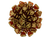 CzechMates Glass 6mm Sunset Maple Two-Hole Triangle Bead Pack 2.5-Inch Tube