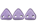 CzechMates Glass 6mm ColorTrends Saturated Metallic Crocus Petal 2-Hole Triangle Bead 2.5-Inch Tube