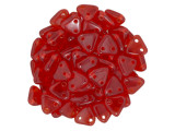 CzechMates 2-Hole Triangle Beads 6mm - Siam Ruby