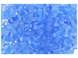 CzechMates Glass 3 x 6mm 2-Hole Sapphire Bar Bead 2.5-Inch Tube
