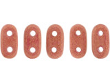 CzechMates Glass 3 x 6mm 2-Hole Pacifica Strawberry Bar Bead 2.5-Inch Tube