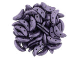 CzechMates Glass, 2-Hole Crescent Beads 10x4.5mm, Saturated Metallic Purple