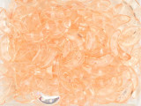 CzechMates Glass 4 x 10mm 2-Hole ColorTrends Rose Quartz Crescent Bead 2.5-Inch Tube