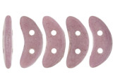 For unique dimension in your beading projects, try the CzechMates Crescent Beads. These flat beads feature a crescent shape, like a moon. Two stringing holes run through the center of the shape, so you can add it to designs in innovative ways. Layer it with other beads in bead weaving or use it to add dimension to stringing projects. It would make an interesting element in bead embroidery, too. These beads feature purple-brown color full of rich beauty. 