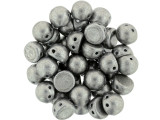 CzechMates 2-Hole 7mm ColorTrends: Saturated Metallic Sharkskin Cabochon Beads 2.5-Inch Tube