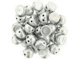 Add unforgettable shine to your jewelry designs with these CzechMates Cabochon Beads. These beads feature a round domed shape with a flat back, much like that of a cabochon. Two stringing holes run close to the flat bottom of the dome, so these beads will stand out in your jewelry-making designs. Use them in multi-strand projects or add them to your bead weaving for eye-catching dimensional effects. They'll work nicely with other CzechMates beads. They feature silver color with a soft metallic sheen. 