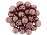 CzechMates 2-Hole 7mm ColorTrends Saturated Metallic Blooming Dahlia Cabochon Beads 2.5-Inch Tube