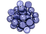 CzechMates 2-Hole 7mm ColorTrends Saturated Metallic Ultra Violet Cabochon Bead 2.5-Inch Tube
