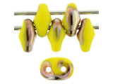 Matubo SuperDuo 2 x 5mm Apollo - Opaque Yellow 2-Hole Seed Bead 2.5-Inch Tube