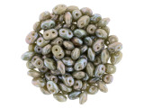 Matubo SuperDuo 2 x 5mm Opaque Beige Nebula 2-Hole Seed Bead 2.5-Inch Tube