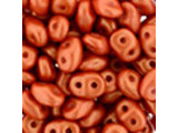 Matubo SuperDuo 2 x 5mm Red Gold Shine 2-Hole Seed Bead 2.5-Inch Tube