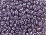 Matubo SuperDuo 2 x 5mm Milky Amethyst Luster 2-Hole Seed Bead 2.5-Inch Tube