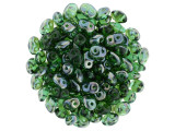 Matubo SuperDuo 2 x 5mm Emerald - Celsian 2-Hole Seed Bead 2.5-Inch Tube