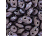 Matubo SuperDuo 2 x 5mm Ashen Gray Matte Nebula 2-Hole Seed Bead 2.5-Inch Tube