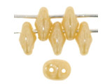 Matubo SuperDuo 2 x 5mm Opaque Beige Luster 2-Hole Seed Bead 2.5-Inch Tube