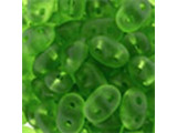 Matubo SuperDuo 2 x 5mm Matte Chrysolite 2-Hole Seed Bead 2.5-Inch Tube
