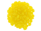 Matubo SuperDuo 2 x 5mm Milky Yellow 2-Hole Seed Bead 2.5-Inch Tube