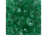 Matubo SuperDuo 2 x 5mm Matte - Emerald 2-Hole Seed Bead 2.5-Inch Tube