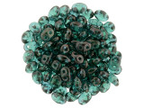 Matubo SuperDuo 2 x 5mm Emerald - Vega 2-Hole Seed Bead 2.5-Inch Tube