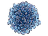 Matubo SuperDuo 2 x 5mm Aquamarine - Vega 2-Hole Seed Bead 2.5-Inch Tube