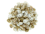 Matubo SuperDuo 2 x 5mm Opaque White Celsian 2-Hole Seed Bead 2.5-Inch Tube