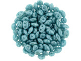 Matubo SuperDuo 2 x 5mm Luster - Dk Turquoise 2-Hole Seed Bead 2.5-Inch Tube