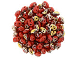 Matubo SuperDuo 2 x 5mm Apollo Opaque Red 2-Hole Seed Bead 2.5-Inch Tube