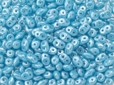 Matubo SuperDuo 2 x 5mm Opaque Baby Blue Luster 2-Hole Seed Bead 2.5-Inch Tube