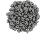 Matubo SuperDuo 2 x 5mm Saturated Gray 2-Hole Seed Bead 2.5-Inch Tube