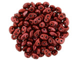 Matubo SuperDuo 2 x 5mm Metalust Lipstick Red 2-Hole Seed Bead 2.5-Inch Tube