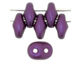 Matubo SuperDuo 2 x 5mm Purple Velvet Pearl Coat 2-Hole Seed Bead 2.5-Inch Tube