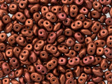 Matubo SuperDuo 2 x 5mm Matte Metallic Antique Copper 2-Hole Seed Bead 2.5-Inch Tube