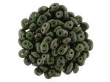 Matubo SuperDuo 2 x 5mm Olive Mauve Polychrome 2-Hole Seed Bead 2.5-Inch Tube