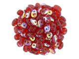 Matubo SuperDuo 2 x 5mm Siam Ruby AB 2-Hole Seed Bead 2.5-Inch Tube