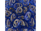 Matubo SuperDuo 2 x 5mm Ultramarine Halo 2-Hole Seed Bead 2.5-Inch Tube