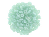 Matubo SuperDuo 2 x 5mm Milky Peridot Luster 2-Hole Seed Bead 2.5-Inch Tube