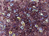 Matubo SuperDuo 2 x 5mm Amethyst AB 2-Hole Seed Bead 2.5-Inch Tube