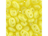 Matubo SuperDuo 2 x 5mm Yellow Pearl Shine 2-Hole Seed Bead 2.5-Inch Tube