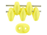 Matubo SuperDuo 2 x 5mm Yellow Pearl Shine 2-Hole Seed Bead 2.5-Inch Tube