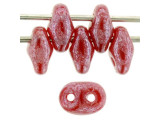 Matubo SuperDuo 2 x 5mm Cherry Luster 2-Hole Seed Bead 2.5-Inch Tube