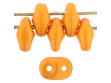 Matubo SuperDuo 2 x 5mm Orange Gold Shine 2-Hole Seed Bead 2.5-Inch Tube