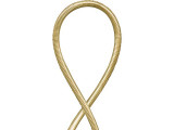 Bullion, French Wire and Gimp      Coiled from round (instead of flat) plated brass wire.    Each package contains approx. 1 meter (about 3 feet).    Use about 0.25 inches (6-7mm) bullion to attractively cover and  protect the loop of silk (or other bead cord) at the end of a  necklace or bracelet.    Handle bullion with care. Do not tug or pull  it.      Bullion (or French wire) was originally used to finish silk bead  cord ends, primarily for knotted pearl necklaces. It attractively hides and  protects the end of the cord. It is now gaining popularity as an  elegant way to finish/hide the exposed end loops of stringing cable  (tigertail, Beadalon, Softflex, etc., also known as beading wire)        Using Bullion to Finish Cord  Ends        Start necklace.       String a crimp bead onto your beading cable.    Cut about 1/4" (6mm) of bullion. String this onto your beading  cable. Pull up snug to the crimp bead.    String a split ring, or the loop of your clasp, over the  bullion. Or, you can add a jump ring to this spot later.    Make a loop by going back into the crimp bead and gently pull  the loop snug.    Crimp the crimp bead.    You may want to tuck the short end of your stringing cable into  the last few beads.        [String necklace or bracelet here ...]    Finish necklace.       String a crimp bead.    String 1/4" (6mm) of bullion onto your beading cable. Pull up  snug to crimp bead.    String a split ring, or finding of your choice, over the  bullion.    Make a loop by going back into the crimp bead and gently pull  the loop snug.    Crimp the crimp bead and snip cord or feed the leftover cord  back into end bead.            Other easy finishing  methods    Crimp covers and wire guardian are two quick-and-easy finishing  methods which produce professional-looking results.       Crimp covers, once in place, nicely hide a  flattened crimp inside a 3mm round bead, Can't get that mangled  crimp to look like a bead, or don't feel like trying? Just conceal  it with a crimp cover for a smooth bead every time. Now you can  focus on making a crimp that holds instead of a crimp that looks  nice. Just make sure you save enough space around your crimp bead,  so that you can cover it with this 3mm "bead."    Wire guardians are used much the same way as  bullion. They are ideal for Beadalon and other beading cable. They  "guard" the beading cable from excessive wear.       See Related Products links (below) for similar items and additional jewelry-making supplies that are often used with this item.