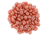 Matubo SuperDuo 2 x 5mm Dark Peach Pearl Shine 2-Hole Seed Bead 2.5-Inch Tube