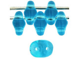 Matubo SuperDuo 2x5mm 2-Hole Aquamarine Seed Bead 2.5-Inch Tube