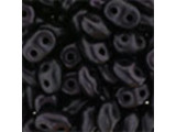 Matubo SuperDuo 2 x 5mm Metallic Suede Dark Plum 2-Hole Seed Bead 2.5-Inch Tube