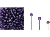 Add a touch of elegance to your DIY jewelry projects with our Starman Finial Half-Drilled Round Bead. The stunning Tanzanite color perfectly complements any design while the 2mm shape is perfect for creating custom head pins or wire-work ends. These Czech Glass beads feature a stringing hole that extends only halfway through the center to accommodate wire ends, cords, fibers, and more. You can also use them as the end of memory wire by using a favorite super glue or epoxy adhesive to secure them in place. Make your projects stand out and grab a tube today!