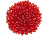Looking for beads that are perfect for adding a touch of color to your DIY jewelry projects? Look no further than these Czech Glass Siam Ruby Finial Half-Drilled Round Beads by Starman! Designed with a half-drilled center hole to accommodate wire ends, cords, fibers, and more, these small, round beads are ideal for using as end beads for head and eye pins, cord, and round memory wire. Simply use your favorite super glue or epoxy adhesive to attach them securely. Get inspired and create unique, one-of-a-kind jewelry pieces with these beautiful 2mm Finial beads from Starman.